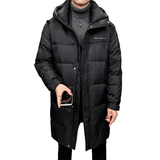 店主风2024冬季长款标绒羽绒服男连帽加厚宽松外套6031--P340，男装羽绒服，电商D238