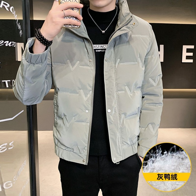 店主风冬季羽绒服男短款立领标50绒羽绒外套8707--TP120，男装羽绒服，电商D238