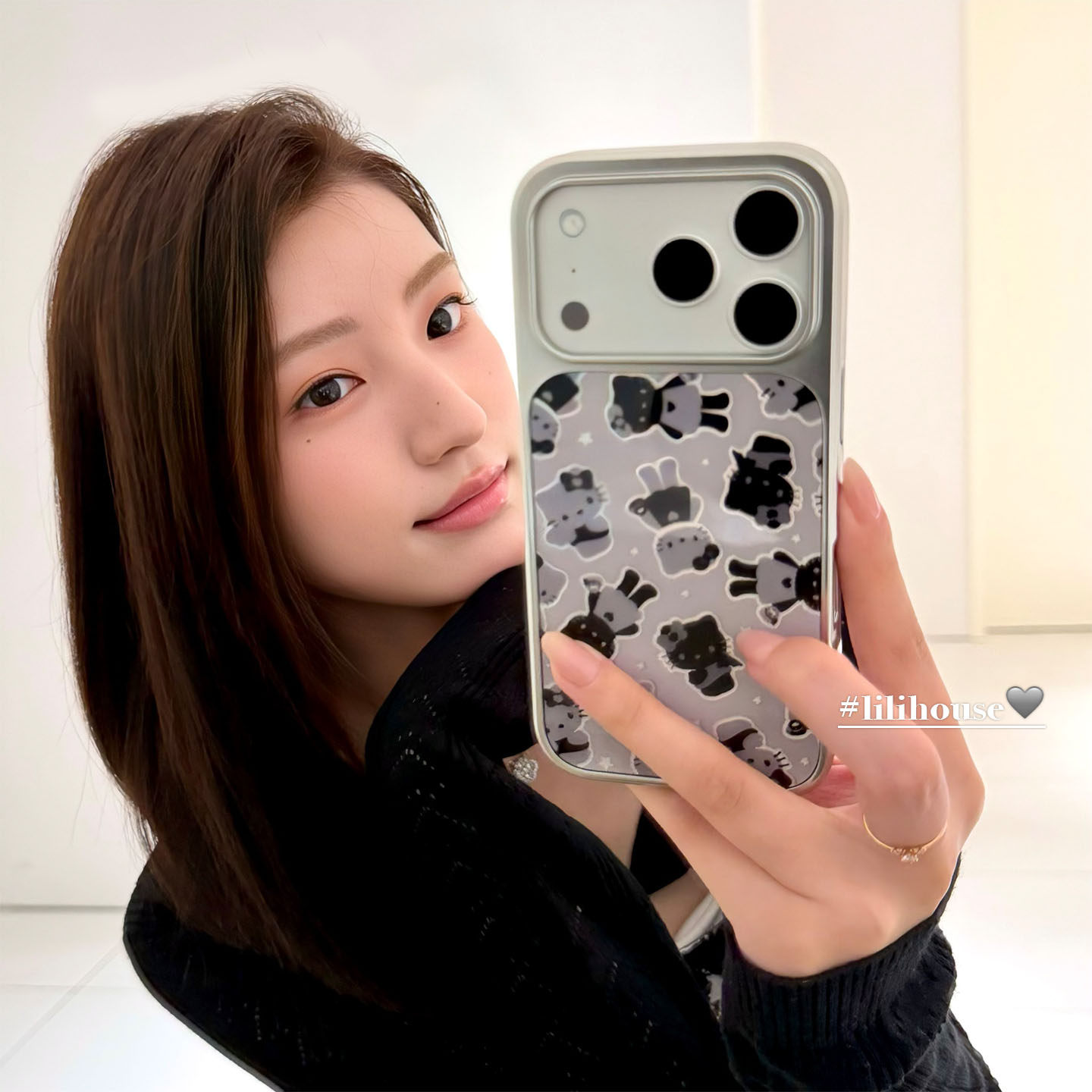 lilihouse韩国ins可爱时髦甜酷银灰色猫咪插画17适用17pro苹果17ProMax手机壳iPhone16全包15新款14Pro保护套,3C数码配件,手机保护套/壳,淘宝优惠券,粉丝福利购,淘宝优惠卷