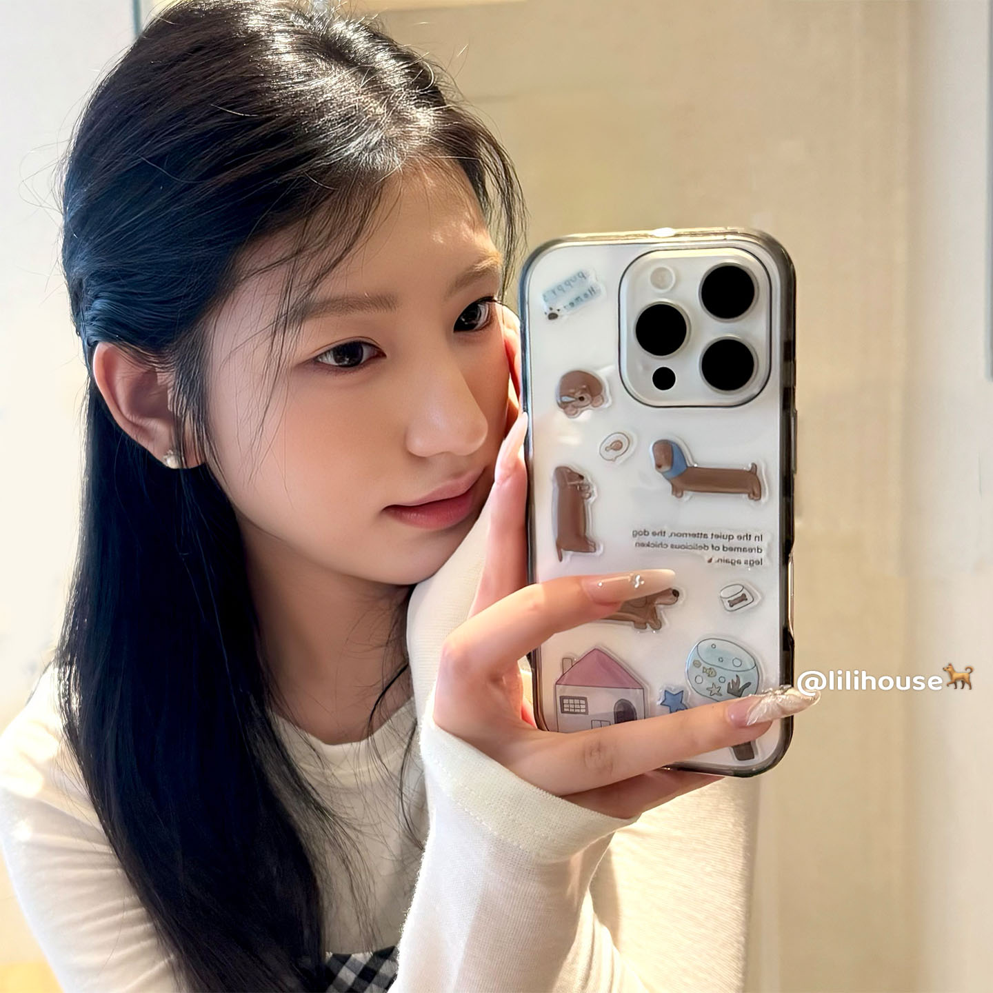 趣味滴胶星星腊肠狗苹果手机壳女