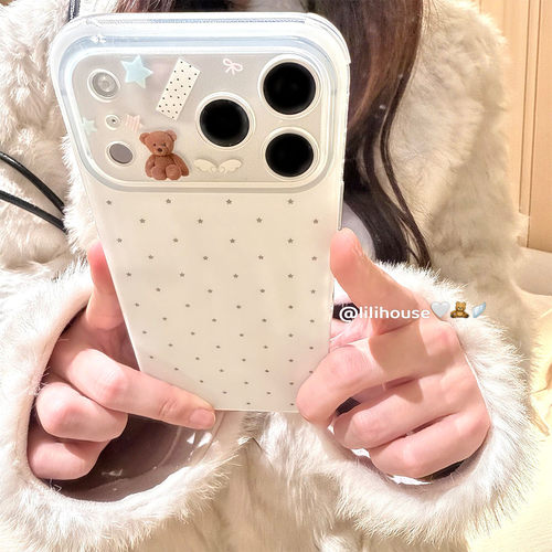 天使翅膀星星小熊小熊苹果手机壳
