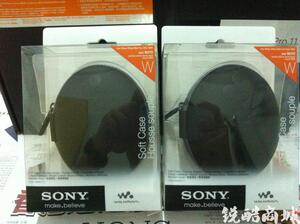 Sony索尼CKS-NWW270BME圆形MP3收纳盒 NWZ-W273便携套/包原装正品