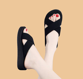 凉拖超火仙女风厚底沙滩鞋 2025交叉拖鞋 女夏天外穿高级感网红爆款