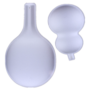 马勺葫芦纸浆面具脸谱手绘绘画空白色涂色diy美术材料