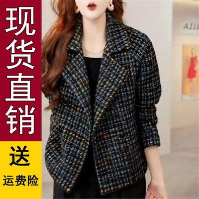 好品毛呢西装外套女士2025