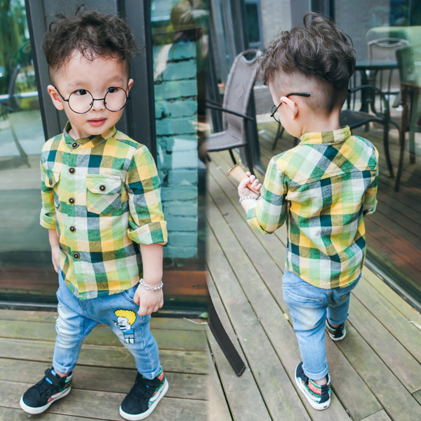 Chemise garcon à manche longue - Ref 2076852 Image 3