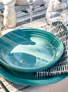 法国lecreuset酷彩进口陶瓷家用珐琅彩餐具深碟水果盘爱心花盘子