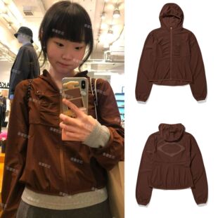 番薯欧尼自制MSCHF轻薄冰感防晒冲锋衣宽松户外运动华夫格外套女