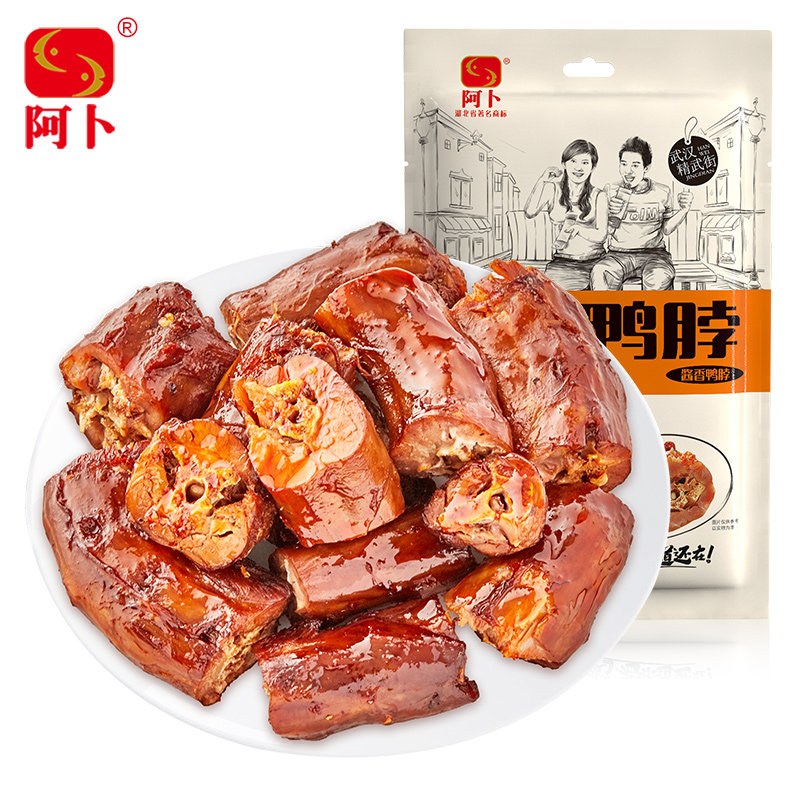 阿卜精武鸭脖108g武汉特产鸭脖真空小包装卤味零食休闲小吃零食
