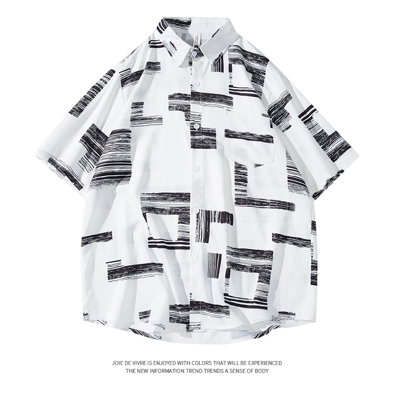 石狮市浪印户外衫男生沙滩度假风衬衣夏威夷衬衫休闲百搭宽松大码