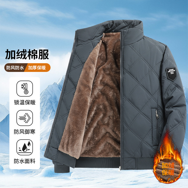 石狮市浪印户外中老年大码8XL新款立领机绗双线工艺跨镜爆款羽绒