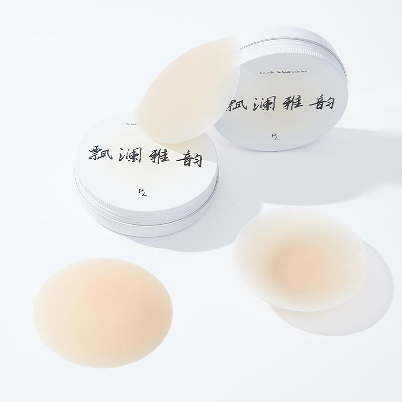 百亩花田服饰胸贴小胸夏季防水乳贴可反复使用硅胶无痕薄防滑防走