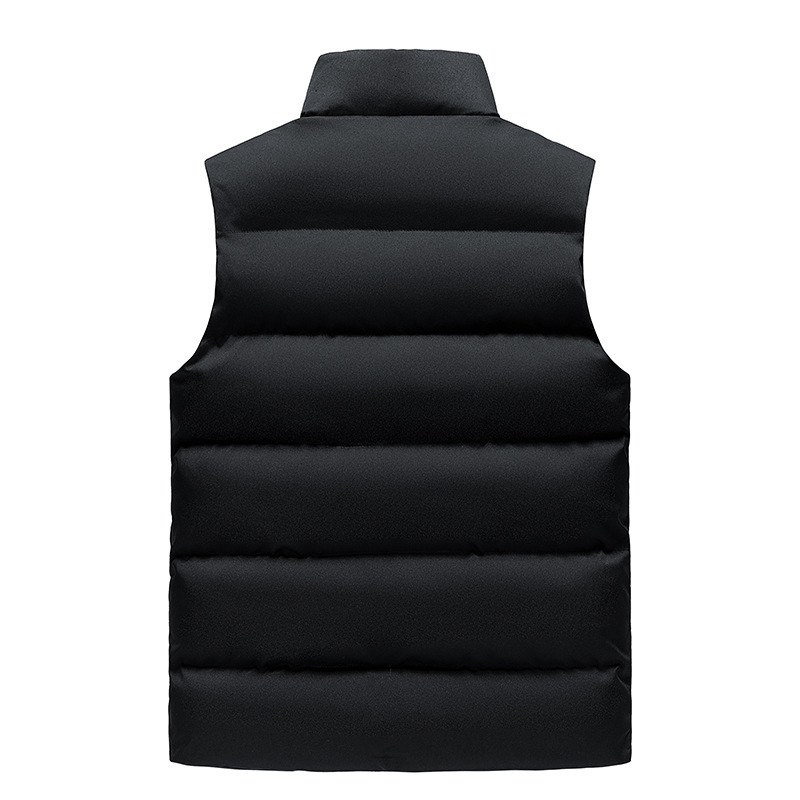 石狮市浪印户外秋冬加绒加厚袖背心立领防风修身外套保暖棉衣马甲