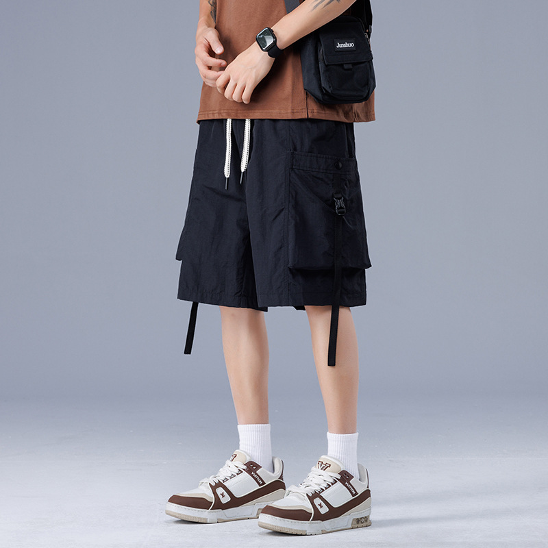 石狮市浪印户外裤夏季薄款潮牌新款运动外穿百搭休闲男士五分裤子