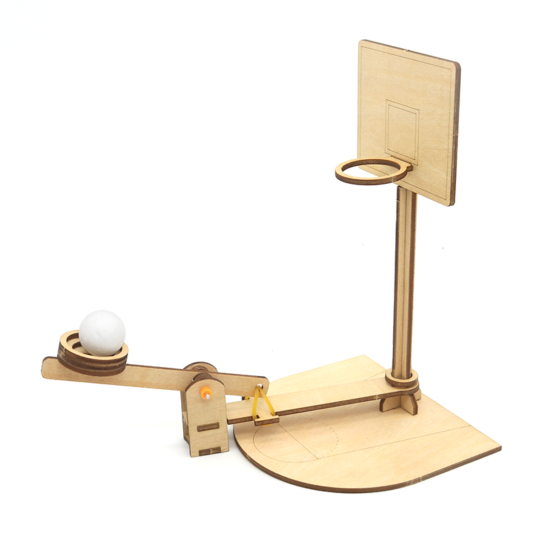 diy科学实验杠杆原理科技小制作投篮器小学生儿童手工拼装模型