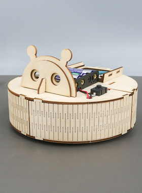 科技发明小制作立体拼装模型材料包手工diy制作品避障扫地机器人