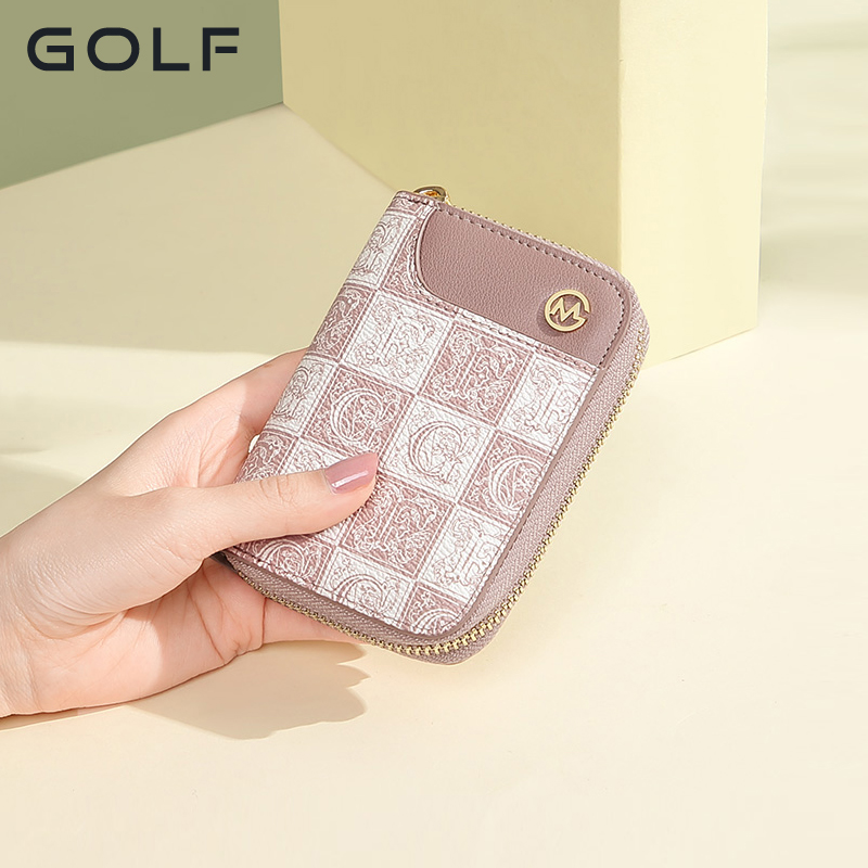 GOLF卡包2025新款小众百搭休闲时尚短款钱包小巧卡包零钱包女复古