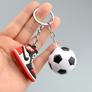 创意足球鞋子钥匙扣迷你体育器材运动纪念品挂件学校奖品小礼品