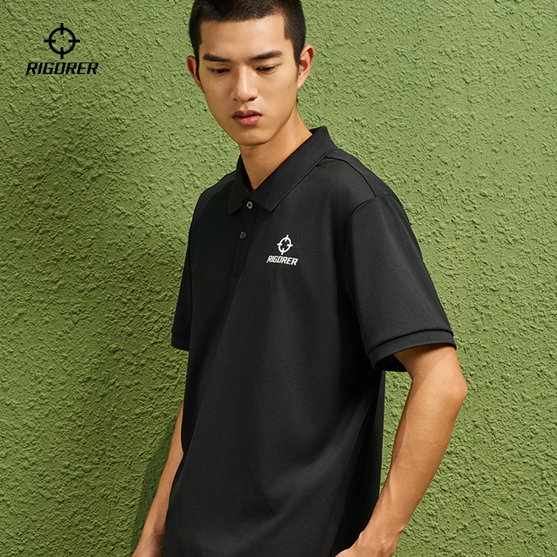 RIGORER/准者polo衫夏季翻领运动T恤男透气速干短袖 Z118312009