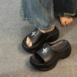 厚底8厘米拖鞋女款夏天2025新款外穿夏季超火凉拖鞋外出增高学生