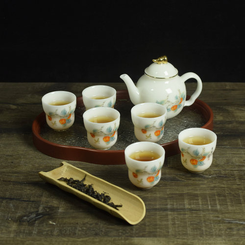 淄博陶瓷26新品高档功夫茶具套装