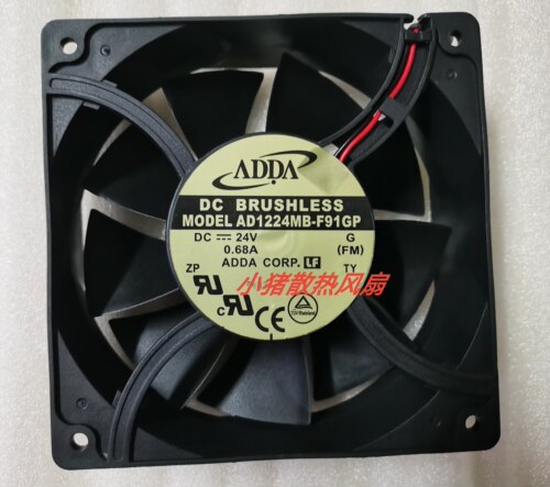 原装ADDA AD1224MB-F91GP F9BGP 12038 24V 0.68A 12CM变频器风扇