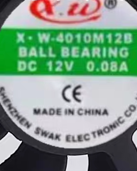 X.W-4010M12B 12V 0.08A 4厘米4010变频器散热风扇40*40*10mm