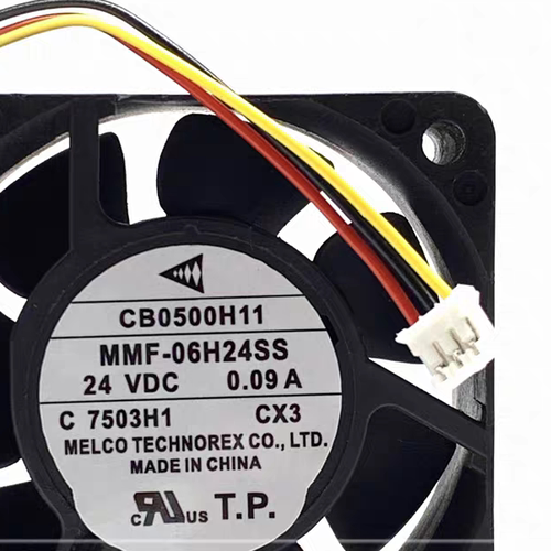 三菱 CB0500H11 MMF-06H24SS 24V 6025 6CM驱动器3线检测散热风扇