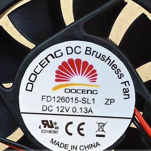 FD126015 6015 SL1 0.13A DOCENG直流无刷风扇 DC12V 风机