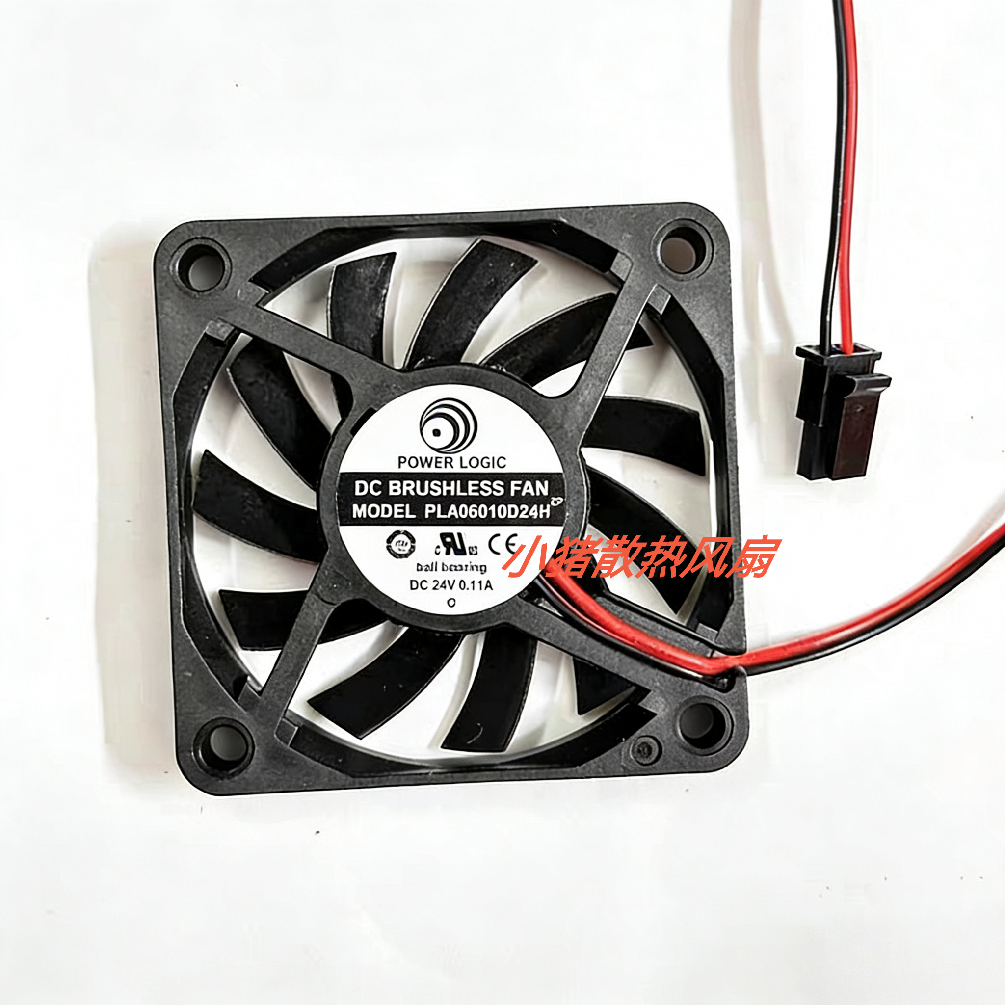 全新PLA06010D24H 6010 24V 0.11A 6CM 变频器散热风扇2线POWER