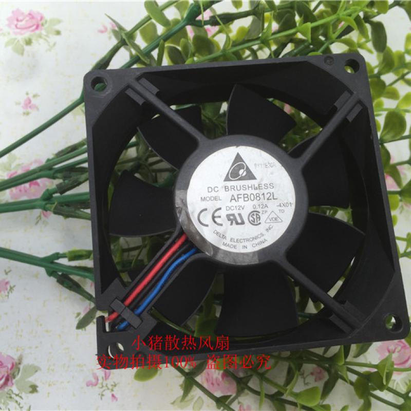 台达 AFB0812L 8025 12V 0.12A 超静音 CPU 机箱电源电脑风扇8CM