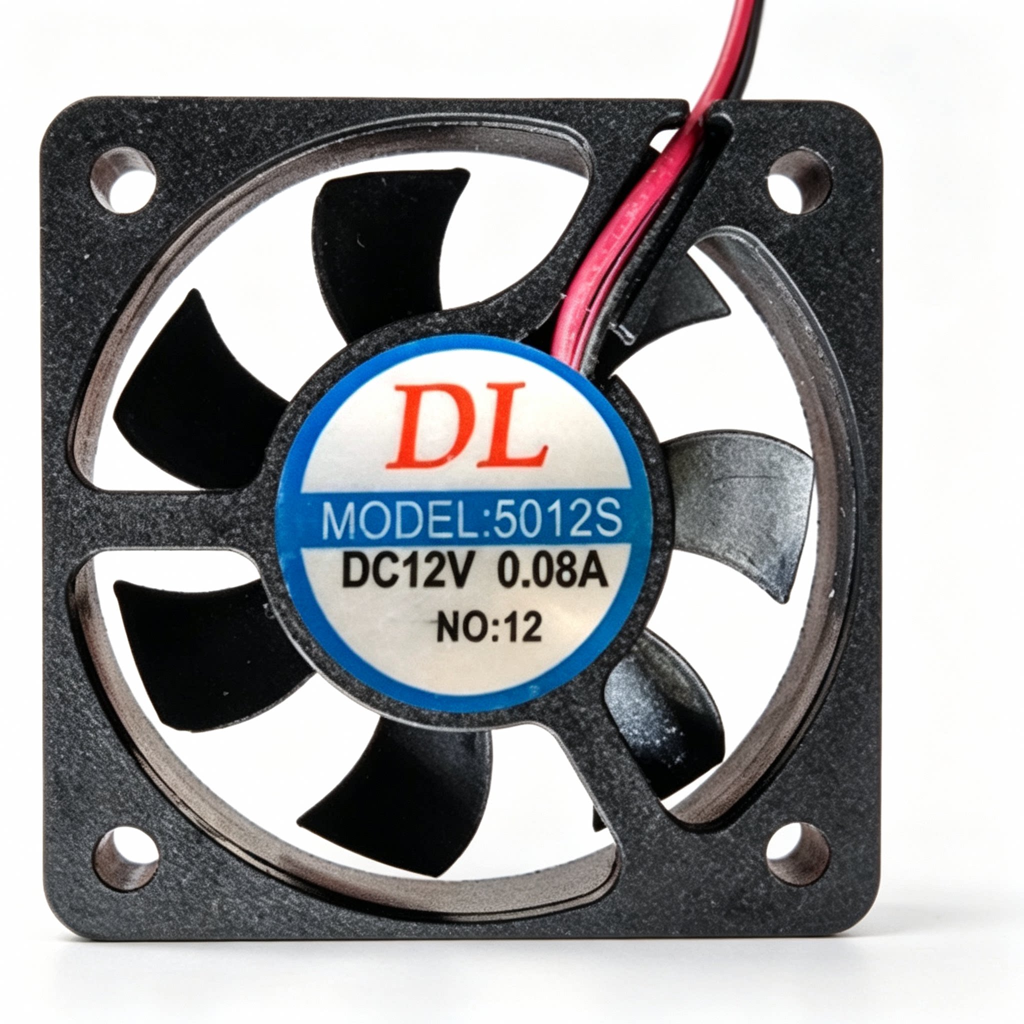 DC12V0.08A 5厘米5012直流伏充电器电瓶车里面超薄小型散热风扇CL