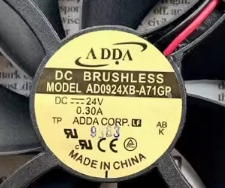 原装台湾协禧 ADDA 变频器风扇 AD0924XB-A71GP 24V 0.30A 9025