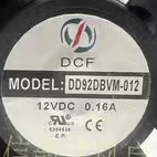DCF DD92DBVM-012 12V 0.16A 9cm风扇9025酒柜里的小方形制冷风扇