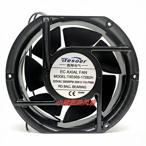 全新TXE50S-172B2H  220VAC 3000RPM 20W 0.17A 变频器散热风扇