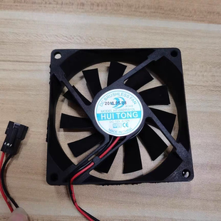 8cm美 08015S12L 0.12A 风冷冰箱排气散热风扇 12V伏 HUITONG