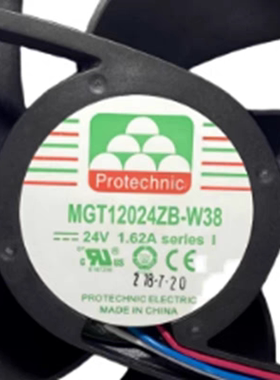 永立Protechnic MGT12024ZB-W38 DC24V 1.62A 12038 12CM散热风扇
