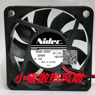 20SS1 D06R 20V 0.12A 6cm电饭煲散热风扇 全新 6015 Nidec
