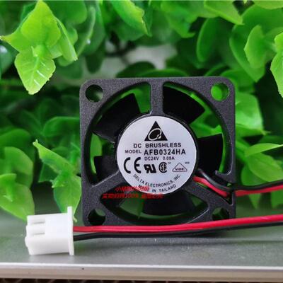 超静音AFB0324HA 3CM 3010 24V 0.08A 2线 变频器 散热风扇