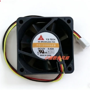 25MM Y.S.TECH 0.42A双球风扇3线60 12V 全新现货 FD126025EB