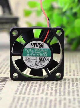 台湾AVC 4010 24V 0.08A 静音风扇 4CM电源 散热风扇 D4010S24H
