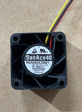 9GA0424J3001 山洋SANYO 双滚珠轴承风机 直流散热风扇 4028mm12v