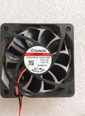 MF60152V2-1000C-A99 SUNON风扇 6CM变频器风机 24V 6015静音风扇