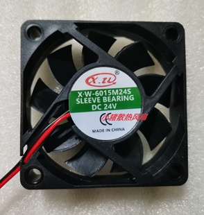 6015 6015M24S 6CM DC24V变频器机箱 散热风扇 全新X.W 静音 X.W