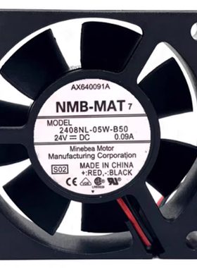 NMBMAT 2408NL-05W-B5024V DC 0.09A 60x20MM 6厘米