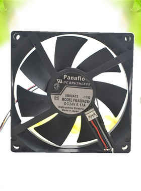 现货panaflo FBA09A24H 9CM 9025 24V 0.17A 变频器静音风扇