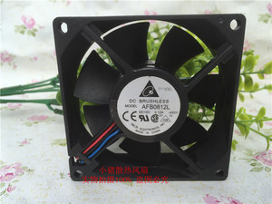 原装台达 AFB0812L 8025 12V 超静音 CPU机箱双滚珠/散热风扇8CM