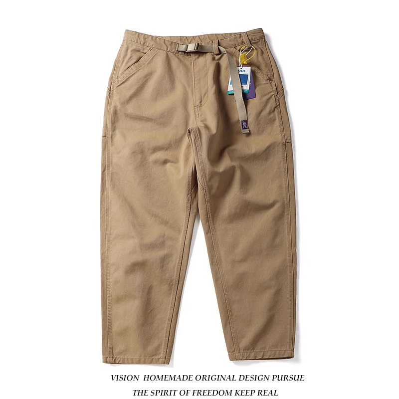 日系复古青年重磅水洗工装裤