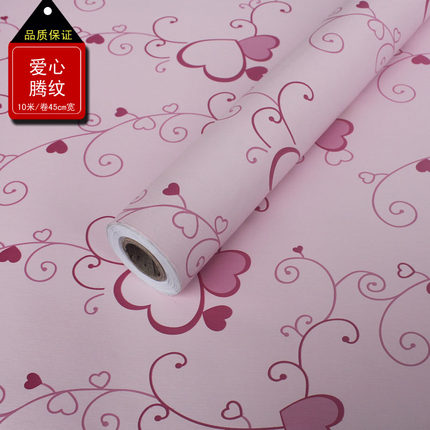 祺讯简约现代碎花pvc墙纸壁纸卧室自粘加厚田园儿童房电视墙贴纸