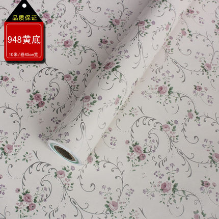 祺讯简约现代碎花pvc墙纸壁纸卧室自粘加厚田园儿童房电视墙贴纸